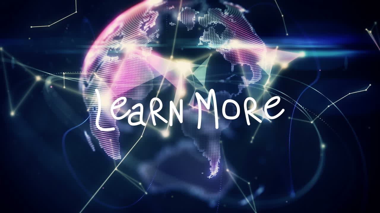 전 세계에 대한 더 많은 텍스트를 배우는 애니메이션