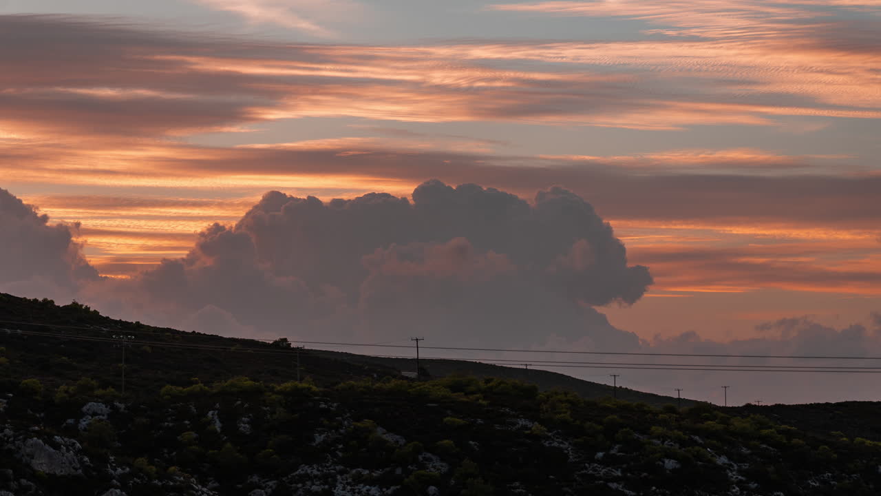 Sunset Over the Hills