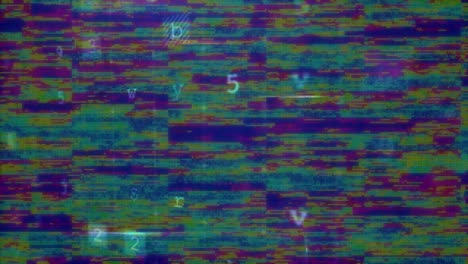 animación de la pantalla con advertencia de ataque cibernético en rayas que parpadean en un bucle sin fisuras