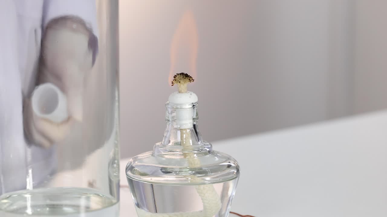 알코올 램프와 물에 대한 실험