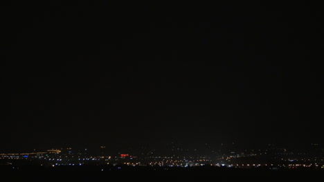 Lightning-strikes-over-the-city-at-night