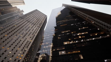 a view of skyscrapers in a city