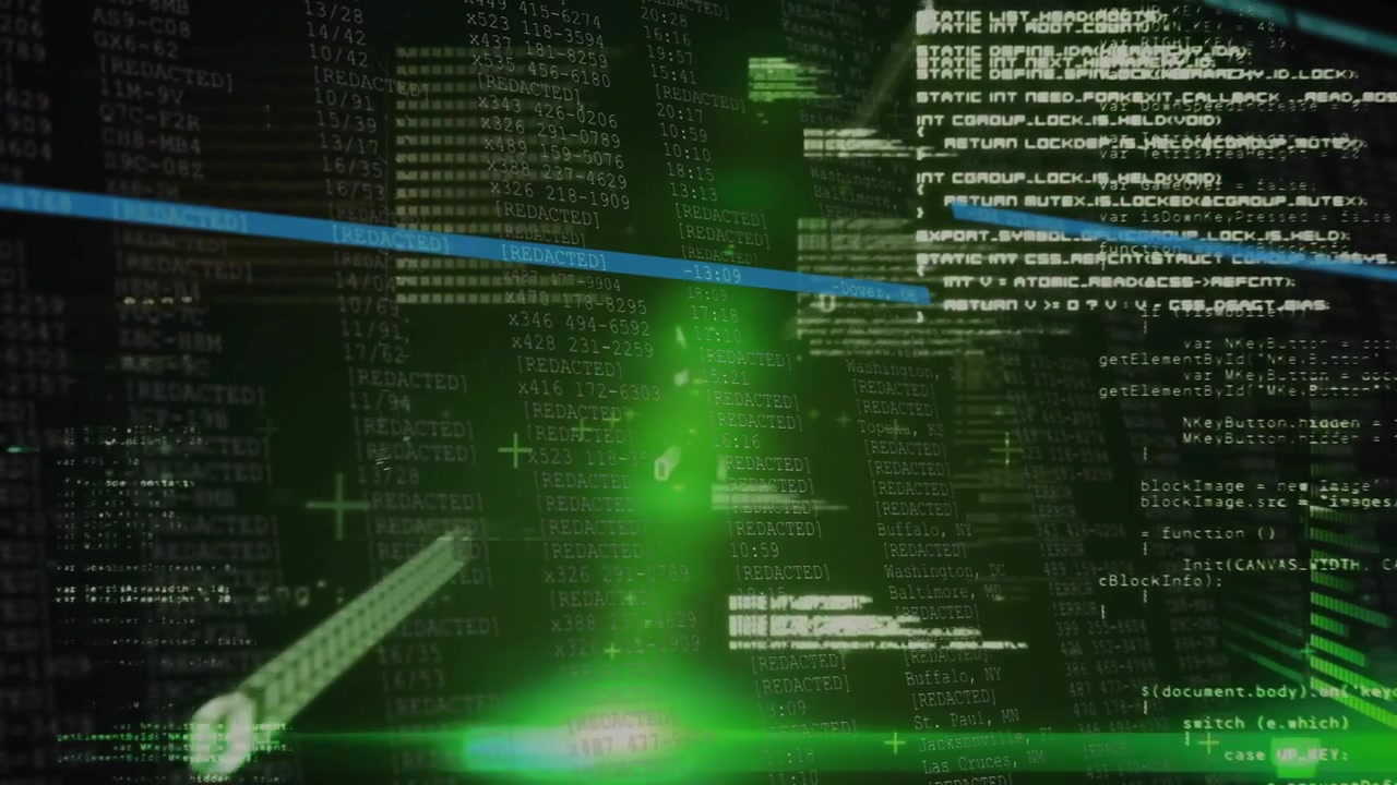 Green flare initiating pulsing beam while drifting markers, gliding prisms and building code matrix