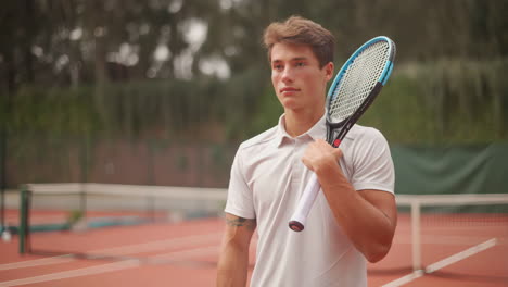 tennis player on the court