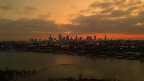 Night-Warsaw's-Old-Town-viewed-from-the-royal-castle-at-a-height