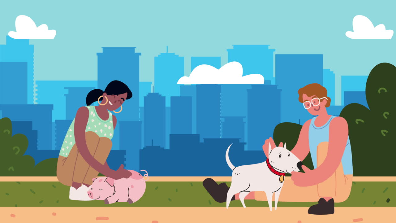 개 와 돼지 를 가진 인종 간 부부