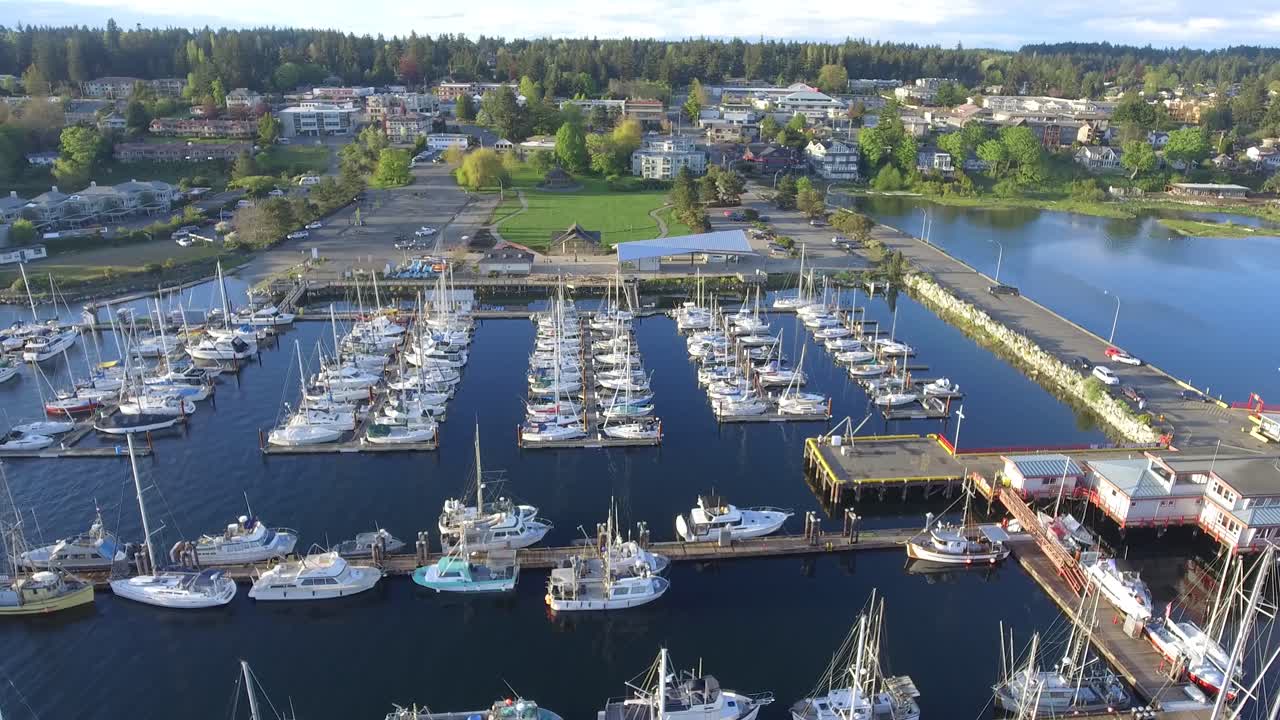 vista aérea del puerto deportivo