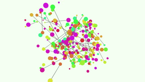 la web conectada visualizando una red social