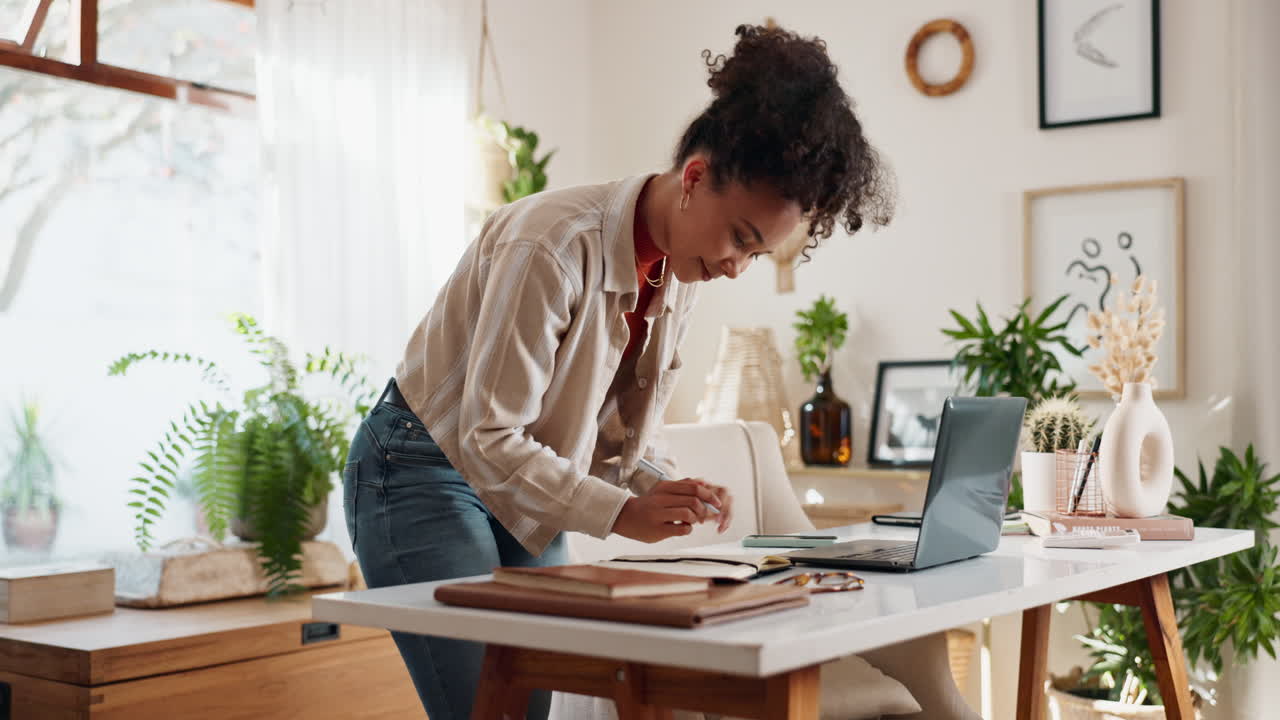 Woman Working From Home