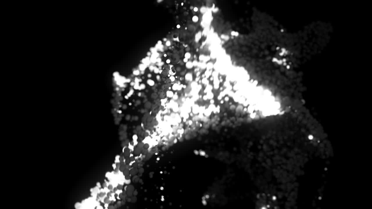 추상적인 반이는 입자들.