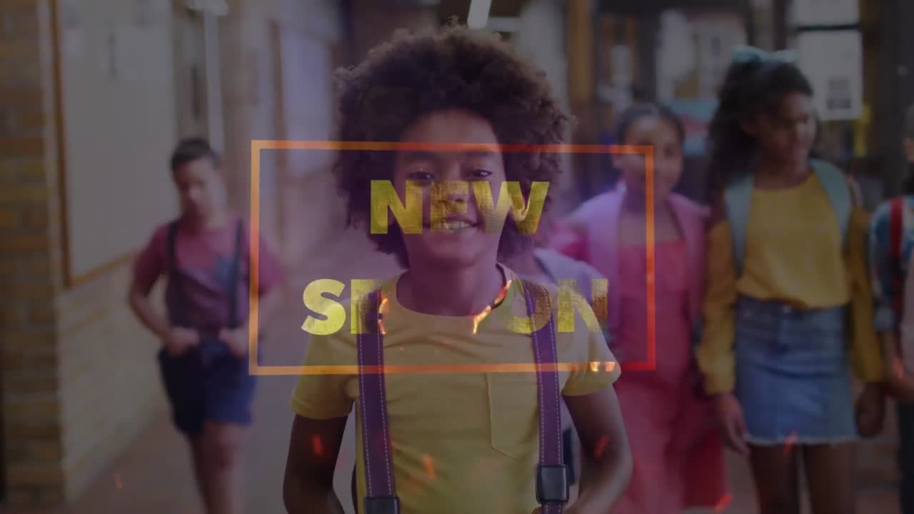 다양한 학교 학생들을 대상으로 새로운 시즌 텍스트의 애니메이션