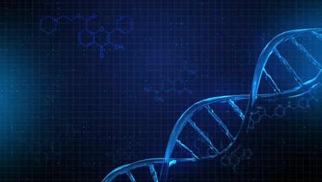 tecnología abstracta concepto de ciencia adn moderno digital en bucle binario fondo