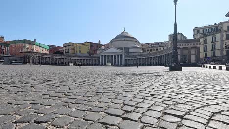 panoramic view of historic square and buildings