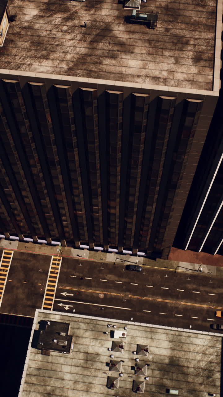 vista aérea de un rascacielos en una ciudad