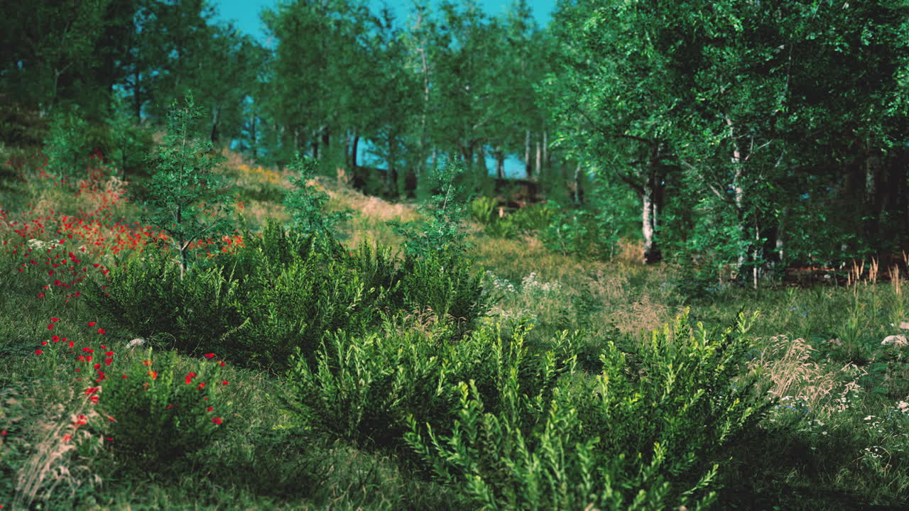 공원 안의 아름다운 초원