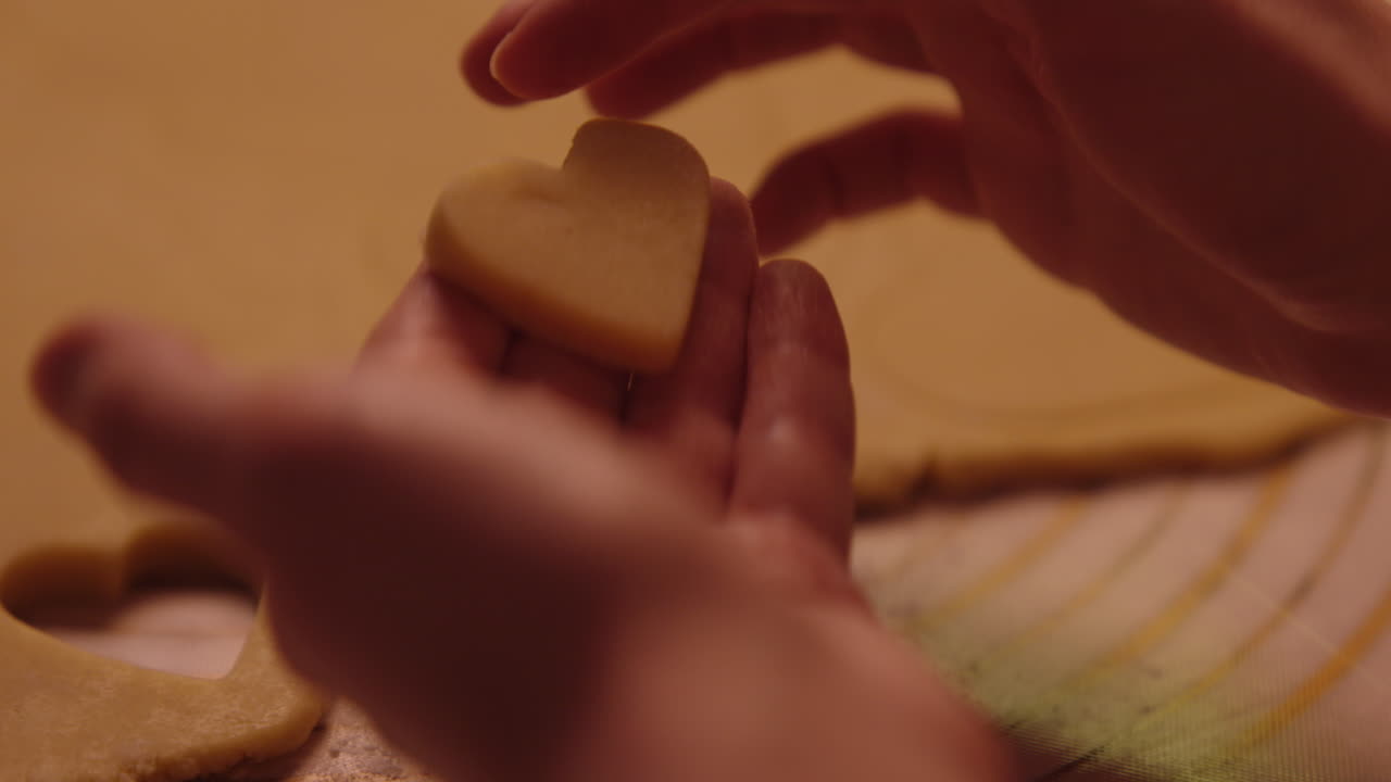 Making Heart-Shaped Cookies