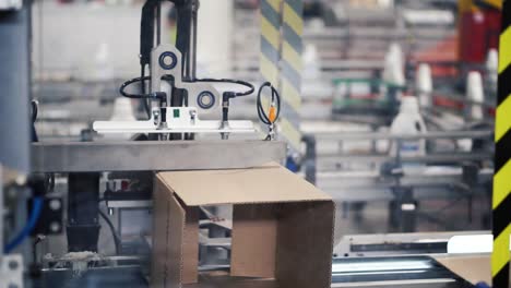 línea automatizada de envasado de cajas de cartón