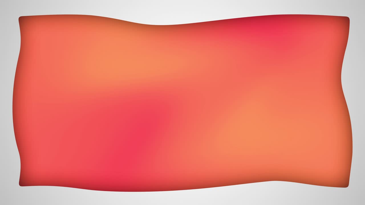 animación del marco rectangular líquido de melocotón gradiente