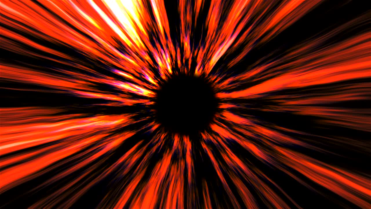 Abstract black hole, time warp, distortion of space, traveling in space, 3d rendering backdrop