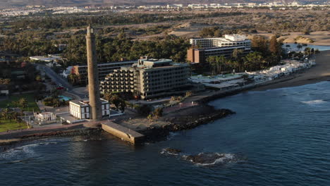 lighthouse of maspalomas in gran canaria, canary islands, spain