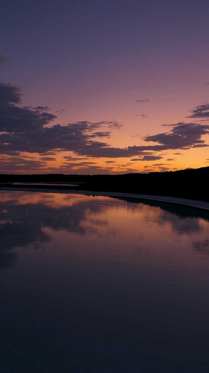 Sunset over a Calm Lake