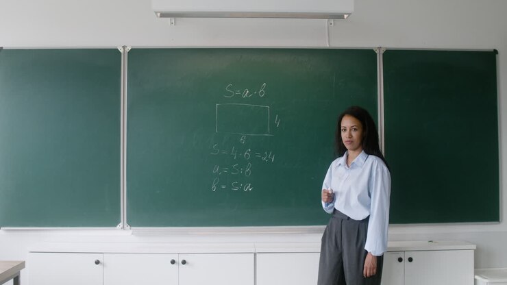 Teacher explaining.
