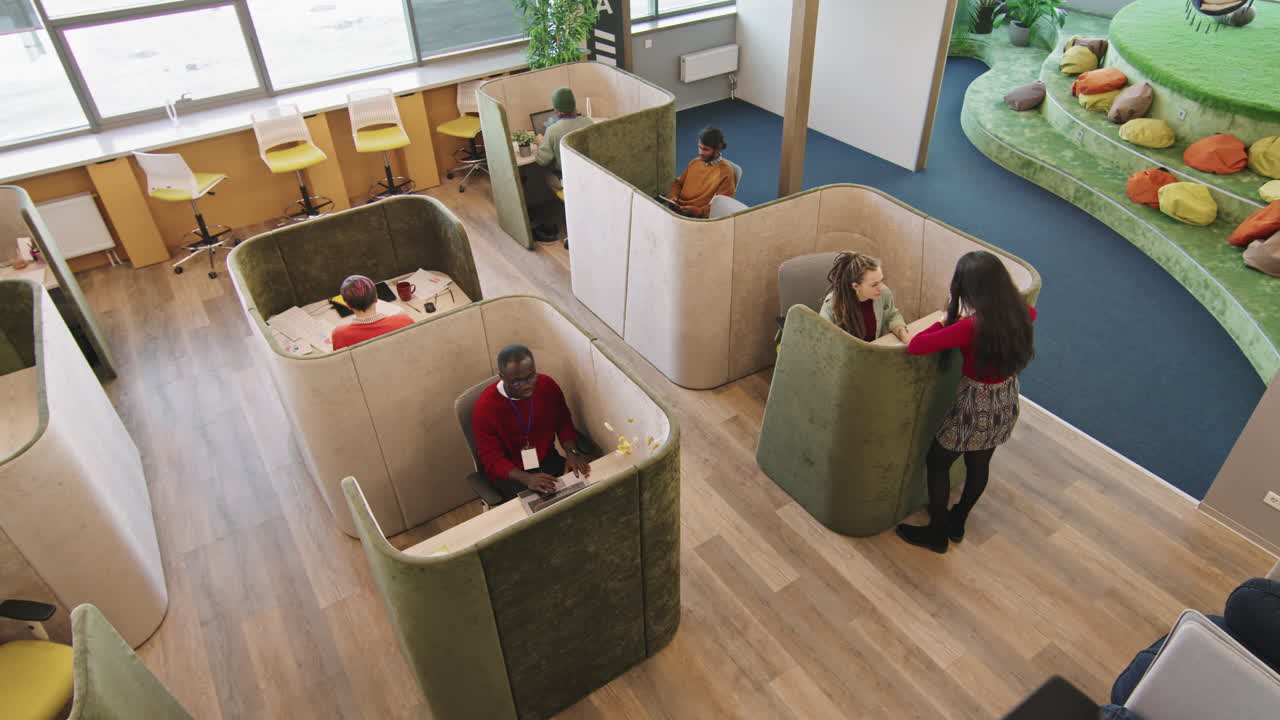 Time-Lapse of People Working in Start-Up Office