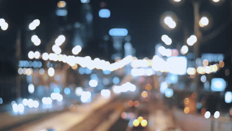 Stadt-Bei-Nacht-Bokeh-Hintergrund