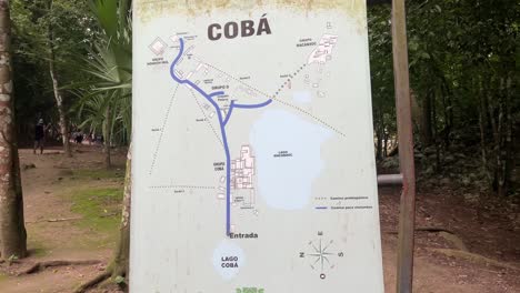 coba ruins entrance maps showing the maya ruins pyramids in mexico