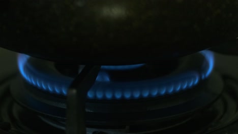 Macro-Shot-of-Blue-Fire-in-Gas-Burner