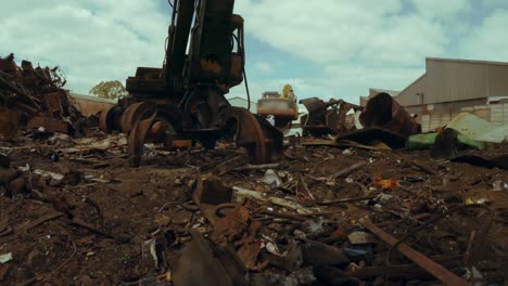 Rusty-crane-in-scrapyard-4k