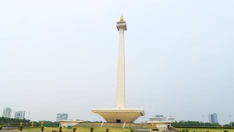 timelapse footage of national monument with clouds