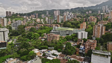 medellín colombia aerial v6 drone flyover y alrededor de el pueblo y los lomas i barrios capturando el centro de negocios de vizcaya y áreas residenciales - filmado con mavic 3 cine - noviembre 2022