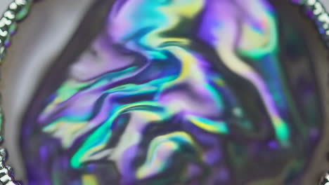 abstract iridescent swirls of color
