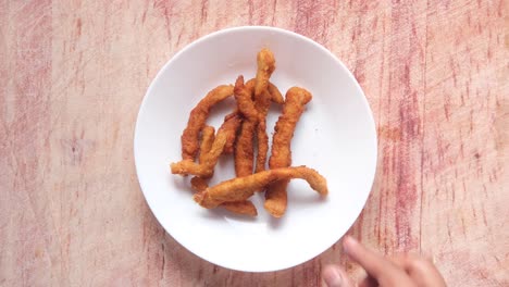 crispy fried chicken strips on a plate