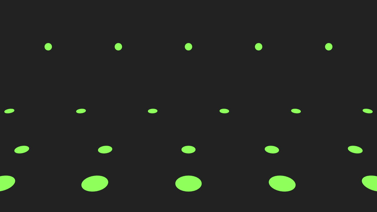 Vibrant green dot pattern on black