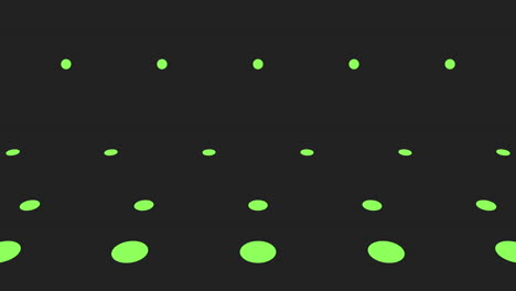 vibrant green dot pattern on black