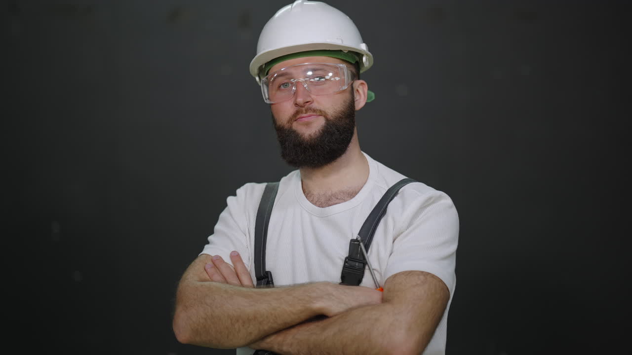 Retrato de un trabajador de la construcción