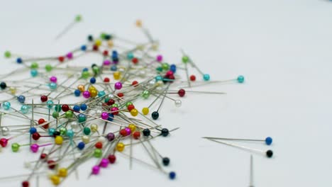 colorful sewing pins, map pins