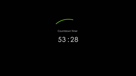 tempo di conto alla rovescia di 60 secondi