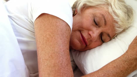 mature woman sleeping