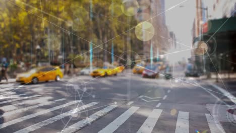 multiplicación de conexiones en un fondo callejero
