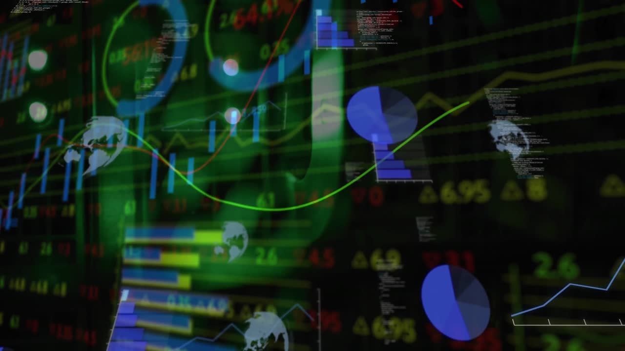 animación de las estadísticas y procesamiento de datos sobre la cuadrícula