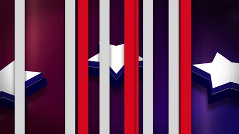 Animation-of-stripes-and-stars-coloured-with-flag-of-usa