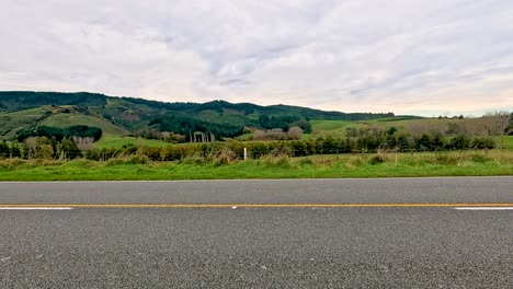 country road through scenic hills