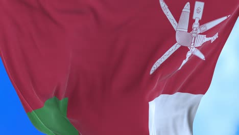 seamless loop of oman flag.