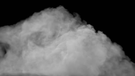 simulation of a wave of smoke towards the camera