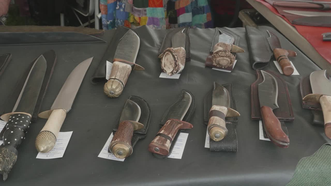 Knives sold at a renaissance fair, Philadelphia Renaissance Fair, Fort Mifflin, Pennsylvania