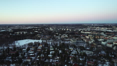 Drohnenaufnahmen-Aus-Helsinki-Im-Winter