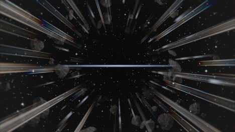 Retro-Bewegungslinien-In-Der-Galaxie-Mit-Abstraktem-Hintergrund